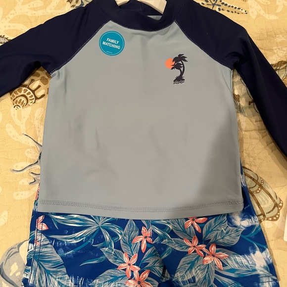 Carter’s 2 Piece 18 Months Boys Bathing Suit NEW WITH TAGS - Picture 2 of 3